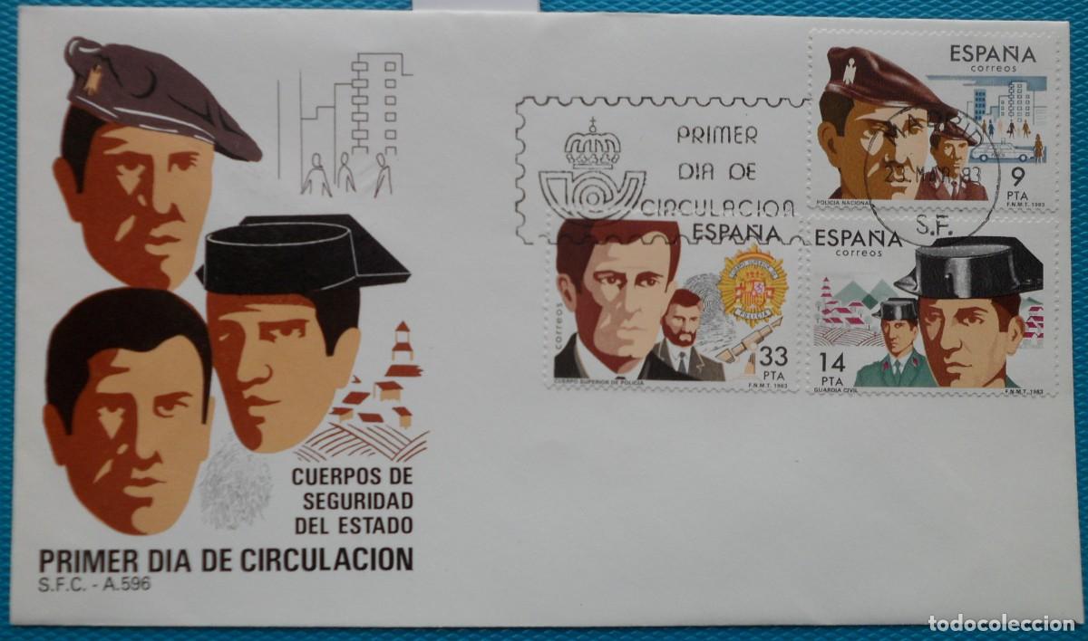 Sellos: 1983-ESPA&Ntilde;A-SPD-VER FOTO-N&ordm;2692/4-CUERPOS DE SEGURIDAD DEL ESTADO