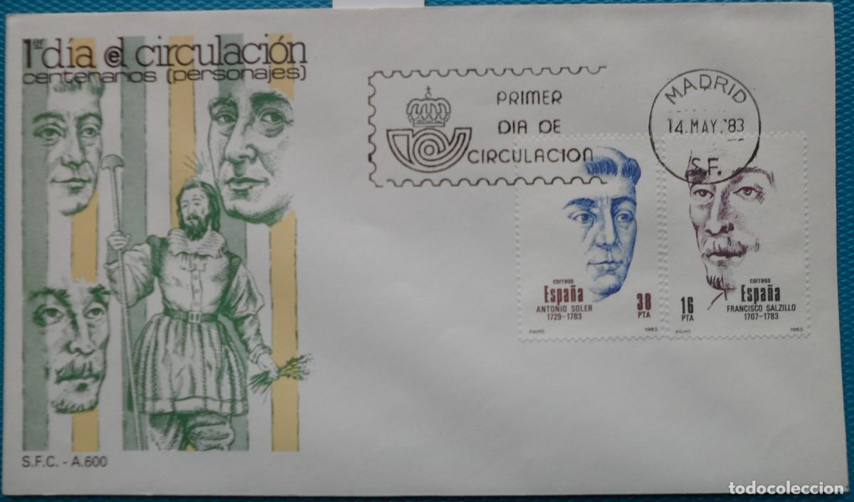 Sellos: 1983-ESPA&Ntilde;A-SPD-VER FOTO-N&ordm;2705/8-CENTENARIOS