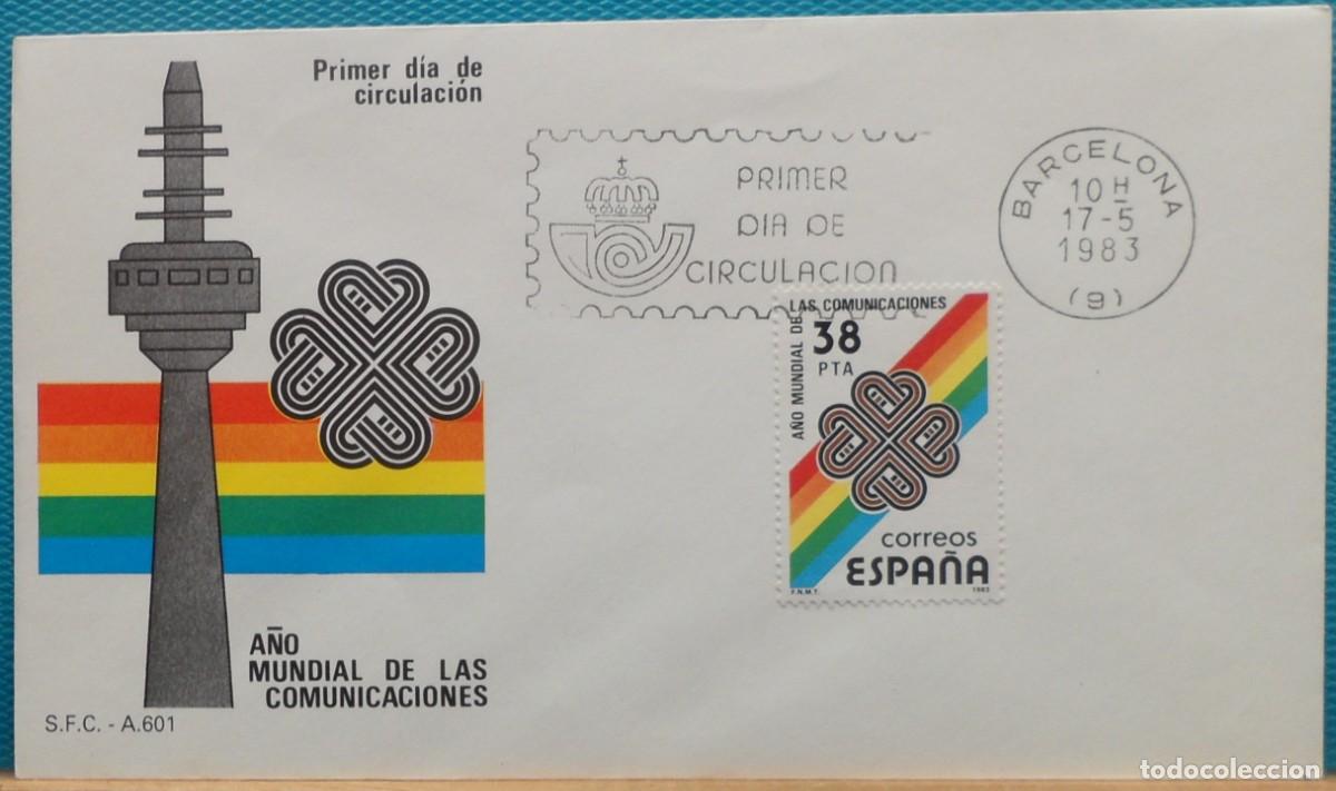 Sellos: 1983-ESPA&Ntilde;A-SPD-VER FOTO-N&ordm;2709-A&Ntilde;O MUNDIAL DE LAS COMUNICACIONES