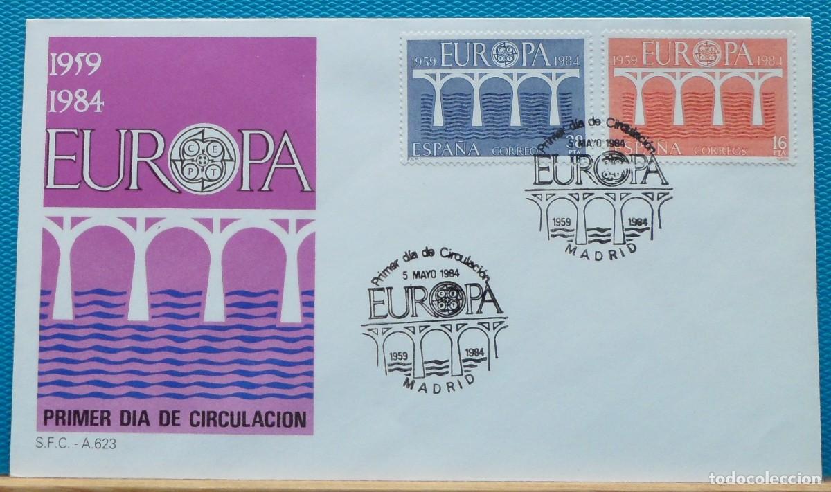 Sellos: 1984-ESPA&Ntilde;A-SPD-VER FOTO-N&ordm;2756/7-EUROPA