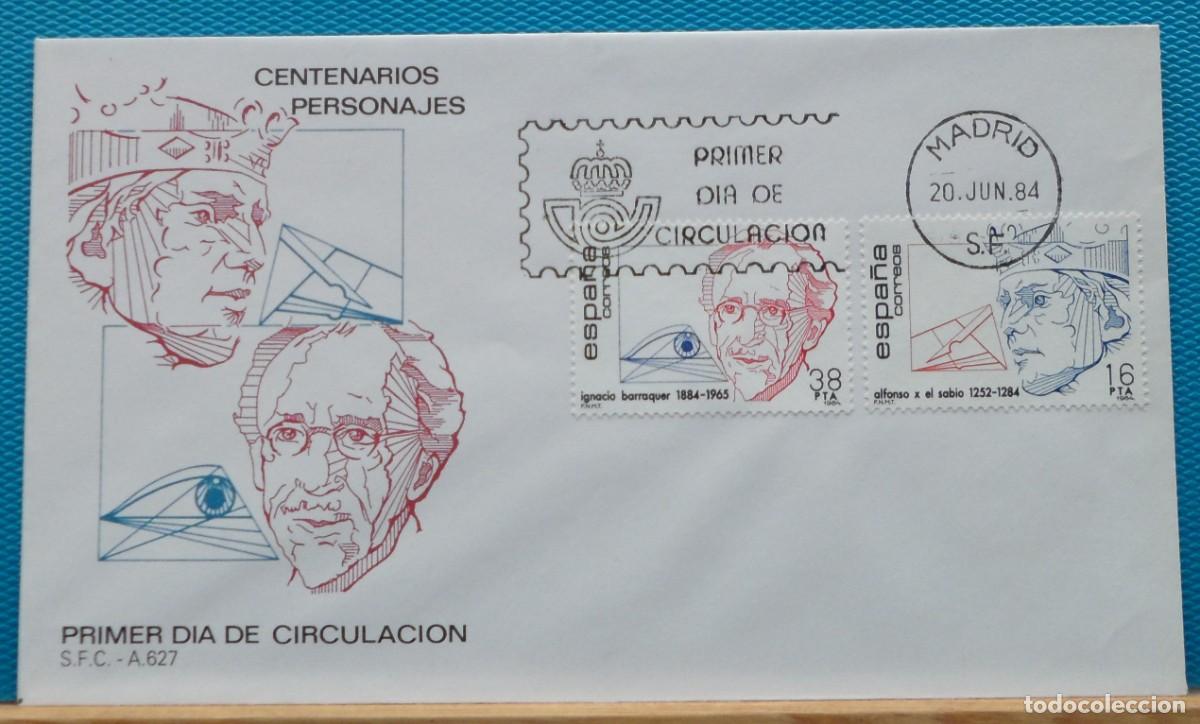 Sellos: 1984-ESPA&Ntilde;A-SPD-VER FOTO-N&ordm;2759/60-CENTENARIOS PERSONAJES