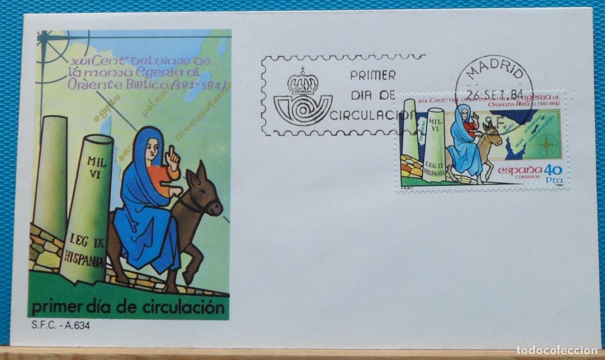 Sellos: 1984-ESPA&Ntilde;A-SPD-VER FOTO-N&ordm;2773-XVI CENTENARIO DEL VIAJE DE LA MONJA EGERIA ALORIENTE BIBLICO