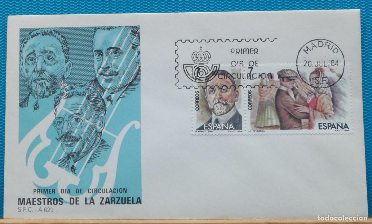 Sellos: 1984-ESPA&Ntilde;A-SPD-VER FOTO-N&ordm;2764/5-MAESTROS DE LA ZARZUELA-