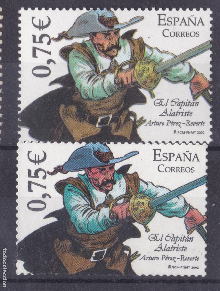 Sellos: AA2-Capitan Alatriste VARIEDAD ** Sin Fijasellos