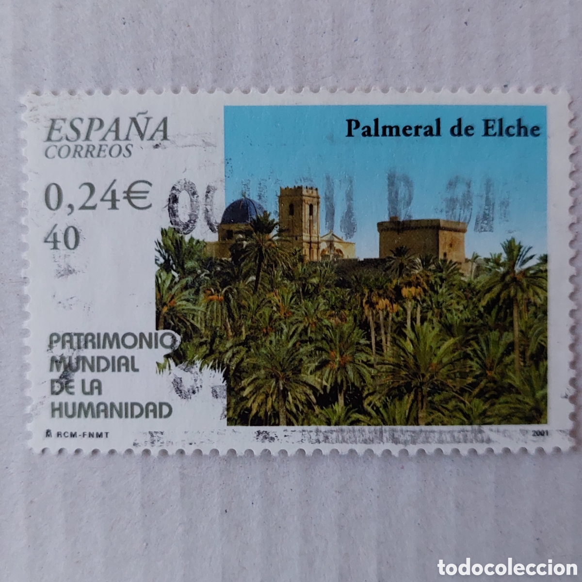 Sellos: 2001 Espa&ntilde;a Usado Patrimonio de la Humanidad Conjunto Arqueol&oacute;gico Palmeral de Elche