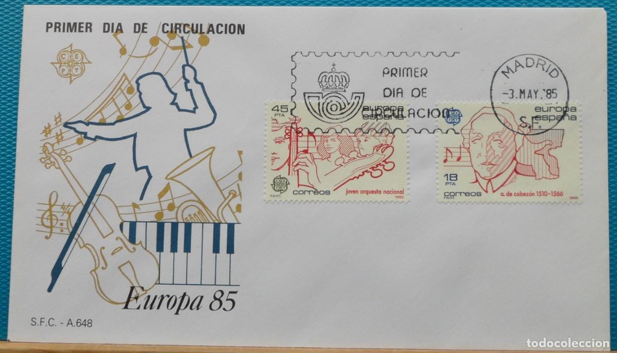 Sellos: 1985-ESPA&Ntilde;A-SPD-VER FOTO-N&ordm;2788/9-EUROPA-CEPT