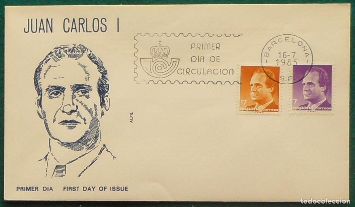 Sellos: 1985-ESPA&Ntilde;A-SPD-VER FOTO-JUAN CARLOS I-FECHA BARCELONA