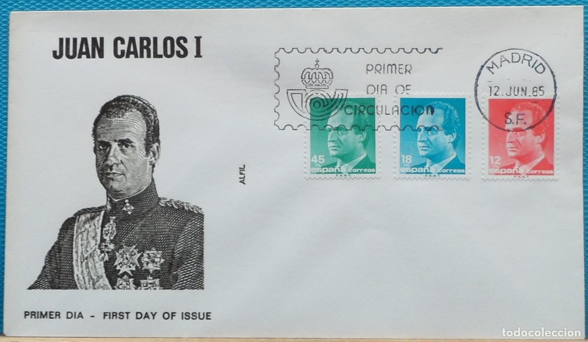 Sellos: 1985-ESPA&Ntilde;A-SPD-VER FOTO-JUAN CARLOS I-FECHA MADRID