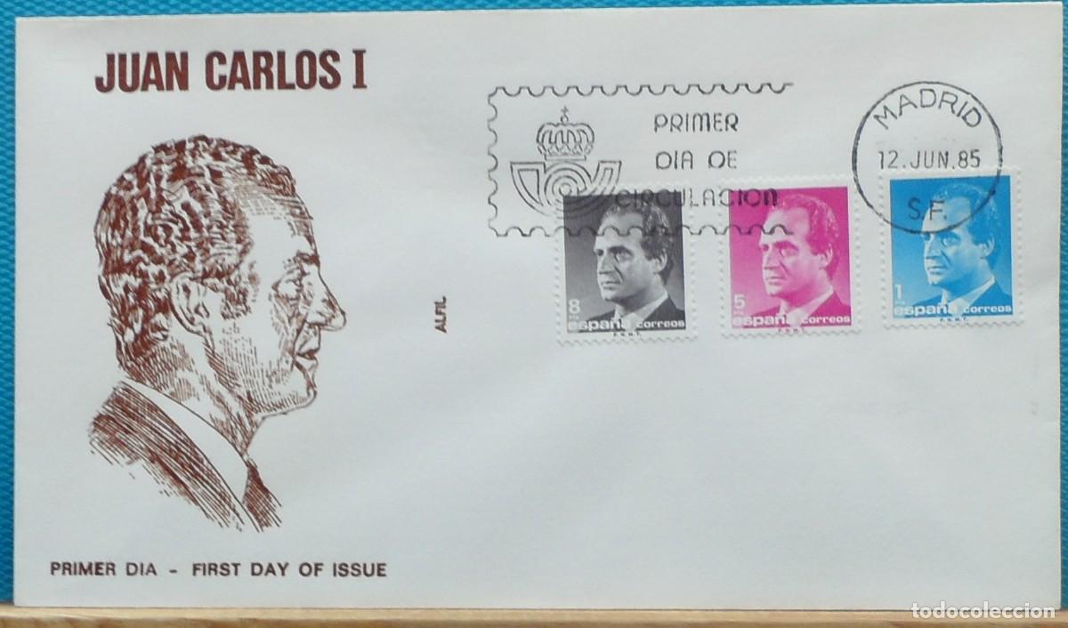 Sellos: 1985-ESPA&Ntilde;A-SPD-VER FOTO-JUAN CARLOS I-FECHA MADRID