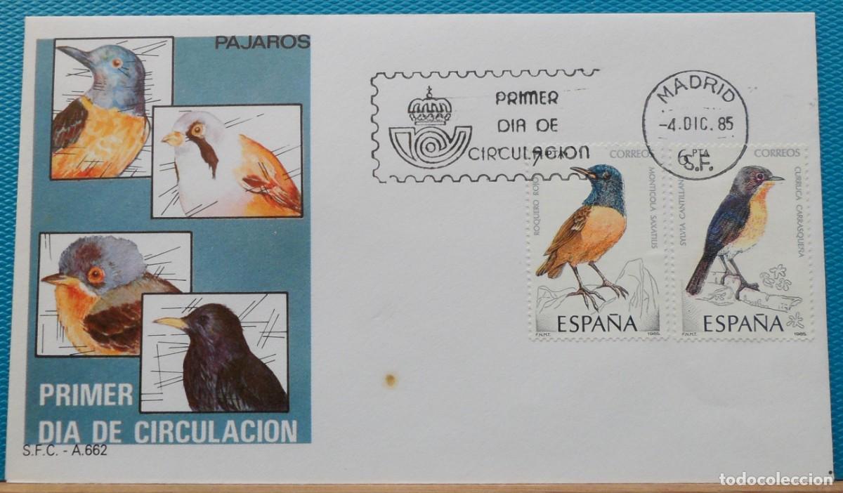 Sellos: 1985-ESPA&Ntilde;A-SPD-VER FOTO-N&ordm;2820/3-PAJAROS