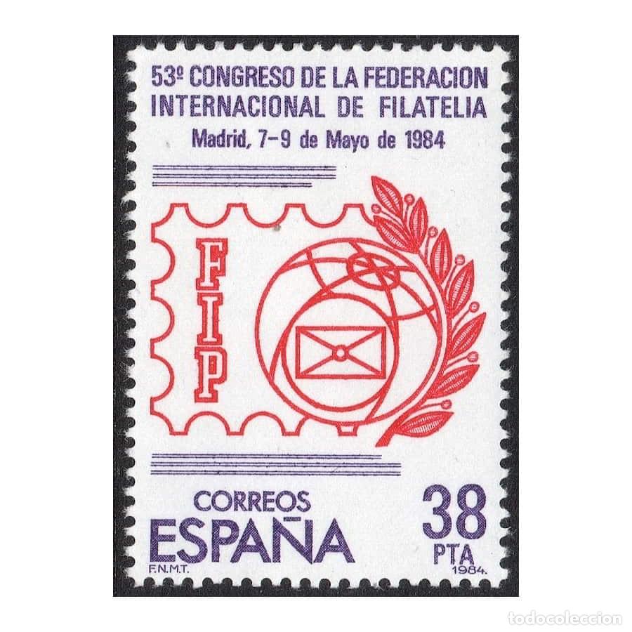 Sellos: Espa&ntilde;a 1984 [SLL] Congreso Internacional de Filatelia (MNH)