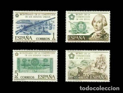 Timbres: Edifil 2322-2325 nuevos sin charnela MNH ** 1976 Bicentenario de la Independencia de los Estados Uni