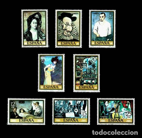 Briefmarken: Edifil 2481-2488 nuevos sin charnela MNH ** 1978 Pablo Ruiz Picasso