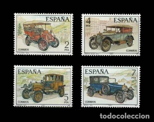 Briefmarken: Edifil 2409-2412 nuevos sin charnela MNH ** 1977 Autom&oacute;viles antiguos espa&ntilde;oles