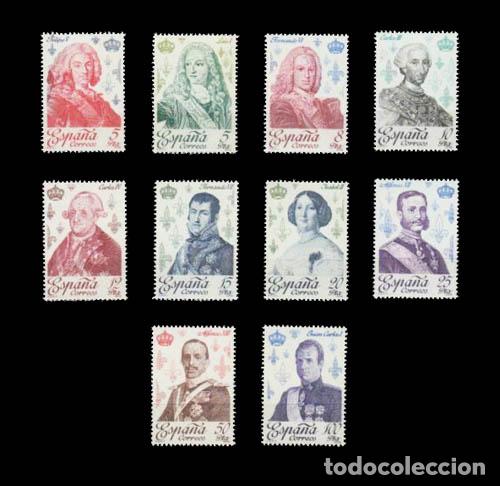 Sellos: Edifil 2496-2505 nuevos sin charnela MNH ** 1978 Reyes de Espa&ntilde;a. Casa de Borb&oacute;n