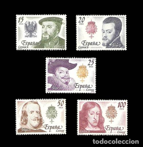 Sellos: Edifil 2552-2556 nuevos sin charnela MNH ** 1979 Reyes de Espa&ntilde;a. Casa de Austria
