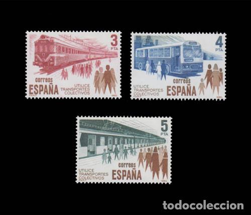 Sellos: Edifil 2560-2562 nuevos sin charnela MNH ** 1980 Utilice transportes colectivos