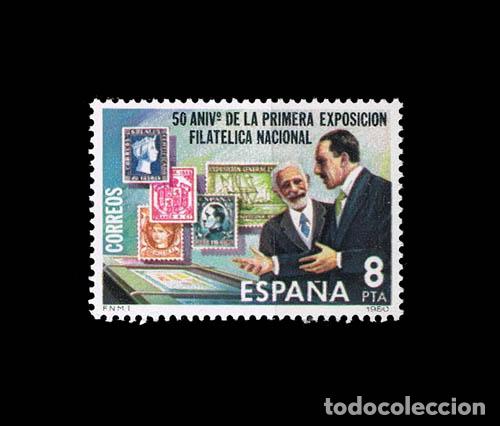 Sellos: Edifil 2576 nuevo sin charnela MNH ** 1980 Aniversario de la Primera Exposici&oacute;n Filat&eacute;lica Nacional