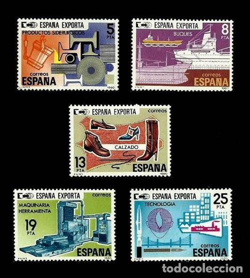 Sellos: Edifil 2563-2567 nuevos sin charnela MNH ** 1980 Espa&ntilde;a exporta