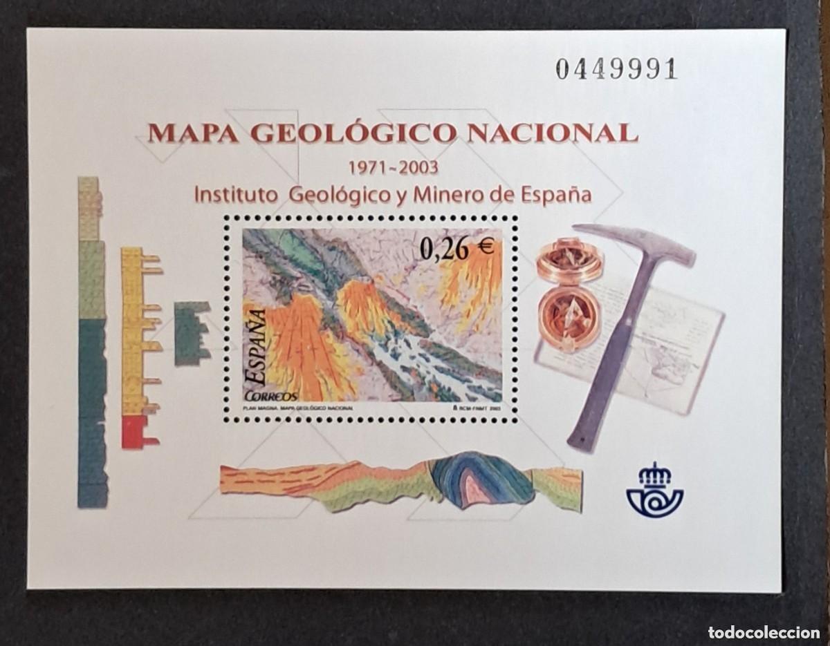 Sellos: ESPA&Ntilde;A - MAPA GEOL&Oacute;GICO NACIONAL - HOJA BLOQUE NUEVA.