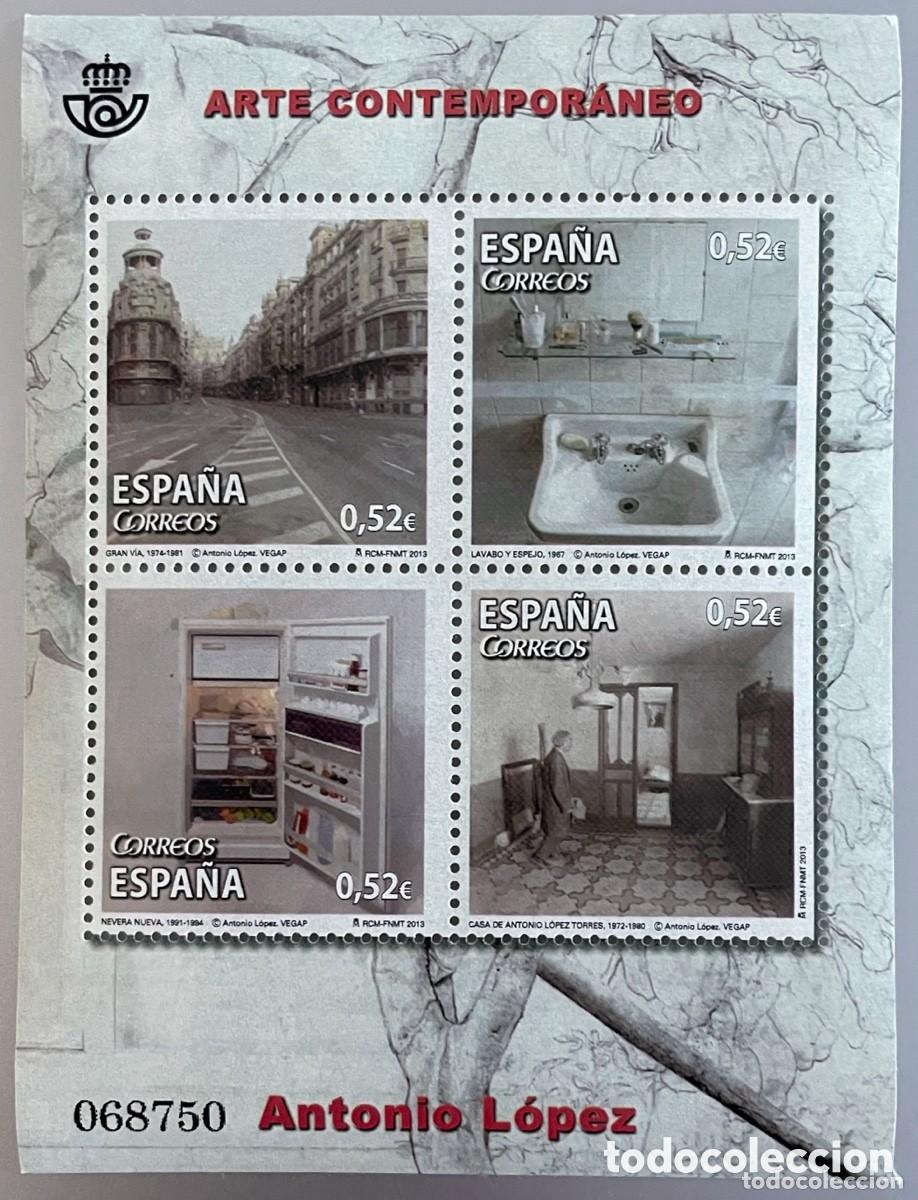 Sellos: Espa&ntilde;a. Arte Contempor&aacute;neo. Antonio L&oacute;pez. 2013