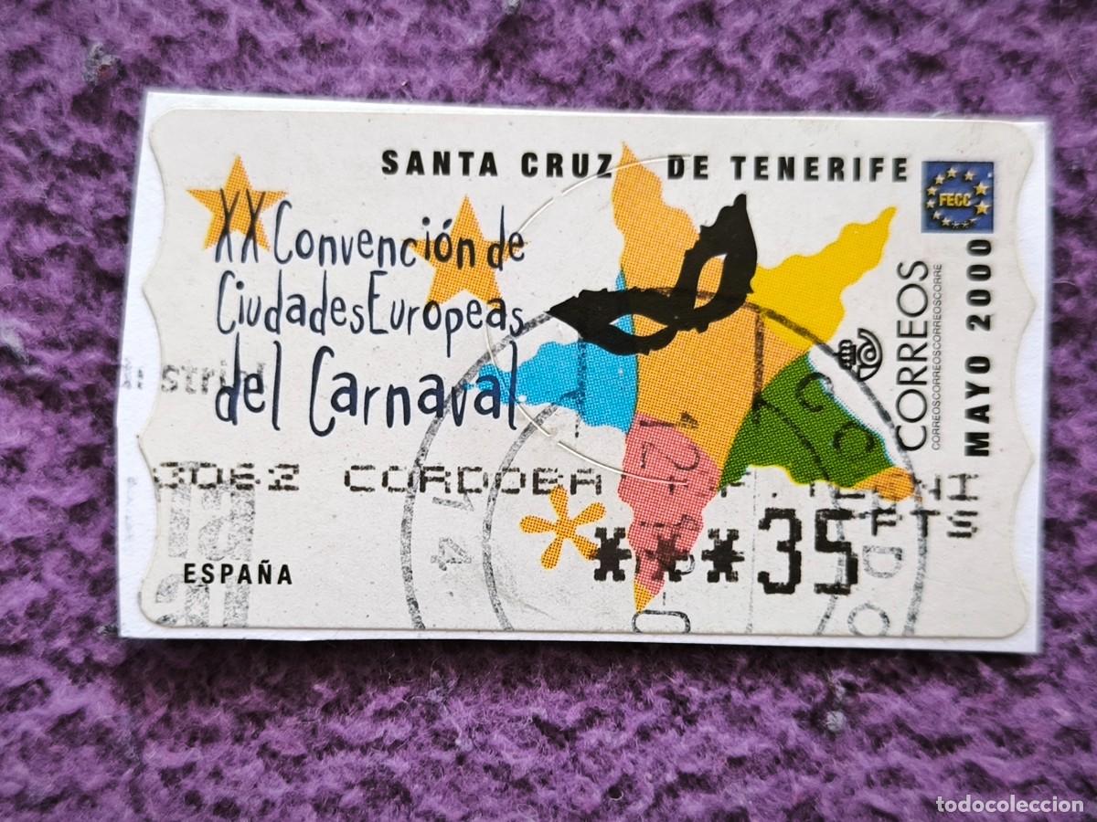 Sellos: Sello Espa&ntilde;a 2000 Carnaval Santa Cruz De Tenerife XX Convenci&oacute;n Ciudades Europeas