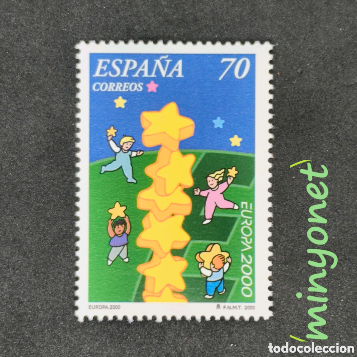 Sellos: Sello Espa&ntilde;a 3707 de 2000 s&eacute;rie Europa