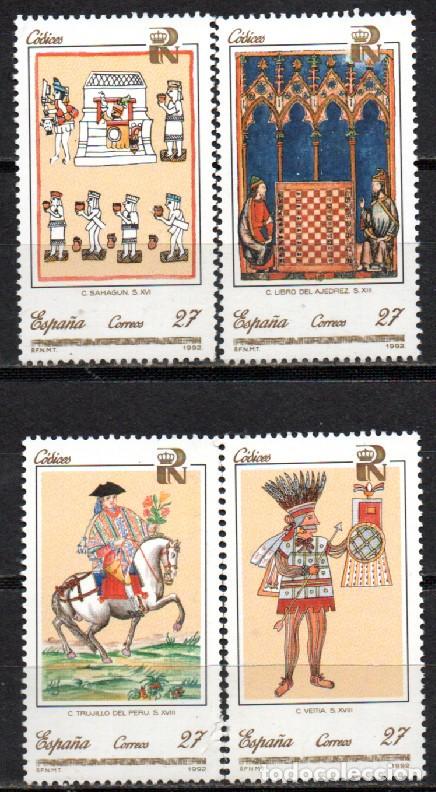 Sellos: EDIFIL N&ordm; SH 3236 A/D, PATRIMONIO ARTISTICO NACIONAL, CODICES, NUEVO ** SERIE COMPLETA, DE HOJA