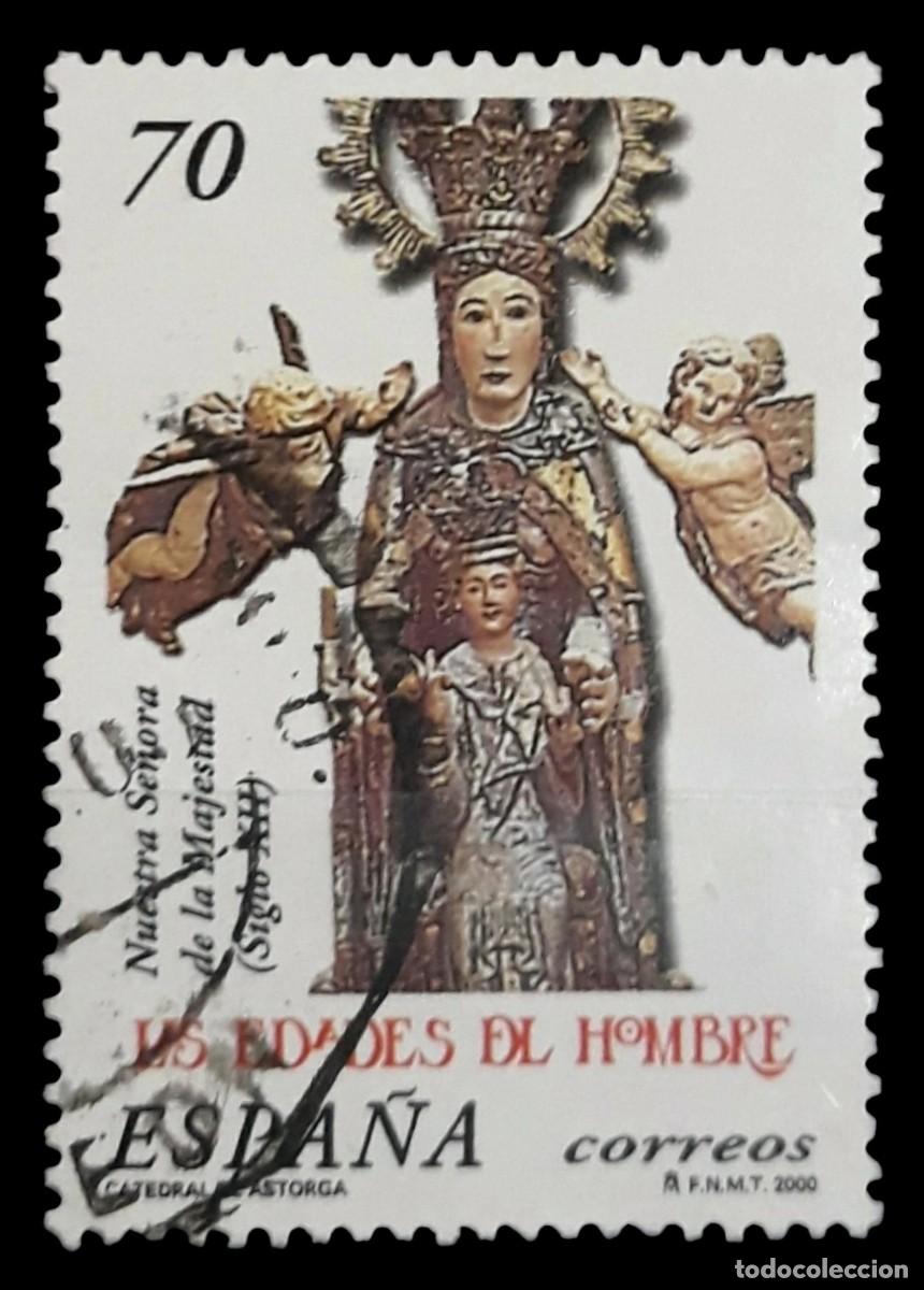 Sellos: ESPA&Ntilde;A 2000 Las edades del hombre. USADO.