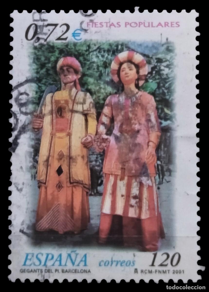 Sellos: ESPA&Ntilde;A 2001 Fiestas Populares. USADO.