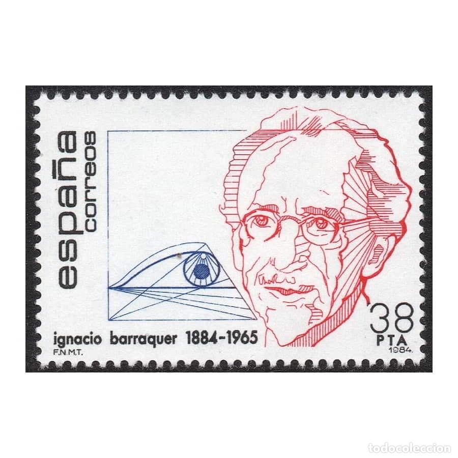 Sellos: Espa&ntilde;a 1984 [SLL] Centenarios. Ignacio Barraquer (MNH)