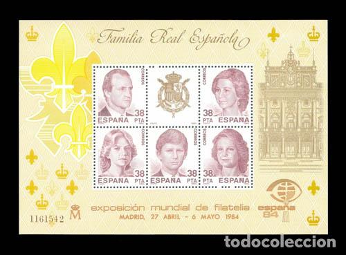 Sellos: Edifil 2754 nuevo sin charnela MNH ** 1984 Hojita Exposici&oacute;n Mundial de Filatelia (ESPA&Ntilde;A 84)