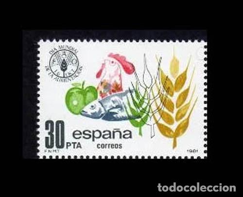 Sellos: Edifil 2629 nuevo sin charnela MNH ** 1981 D&iacute;a mundial de la alimentaci&oacute;n