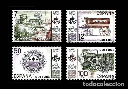Sellos: Edifil 2637-2640 nuevos sin charnela MNH ** 1981 Museo Postal