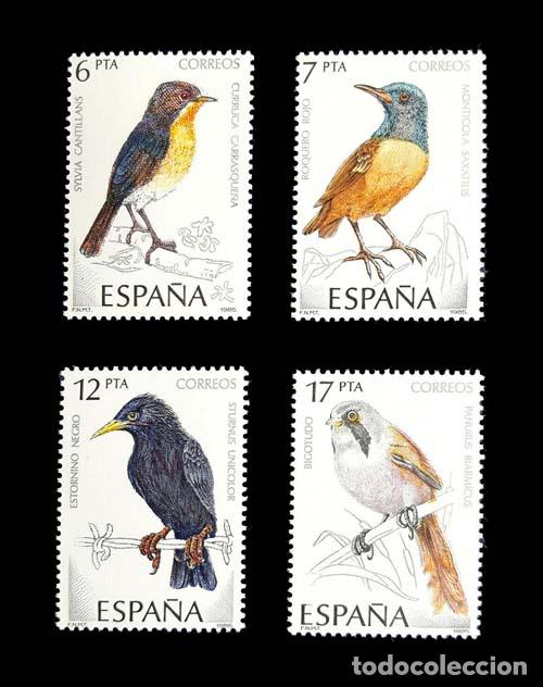 Sellos: Edifil 2820-2823 nuevos sin charnela MNH ** 1985 P&aacute;jaros