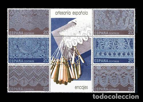 Briefmarken: Edifil 3016-3021 Artesan&iacute;a Espa&ntilde;ola. Encajes nuevos sin charnela MNH ** 1989