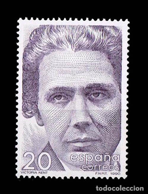 Briefmarken: Edifil 3049 nuevo sin charnela MNH ** 1990 Mujeres famosas espa&ntilde;olas. Victoria Kent