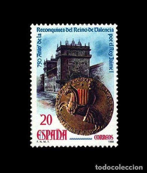 Briefmarken: Edifil 2967 nuevo sin charnela MNH ** 1988 Reino de Valencia