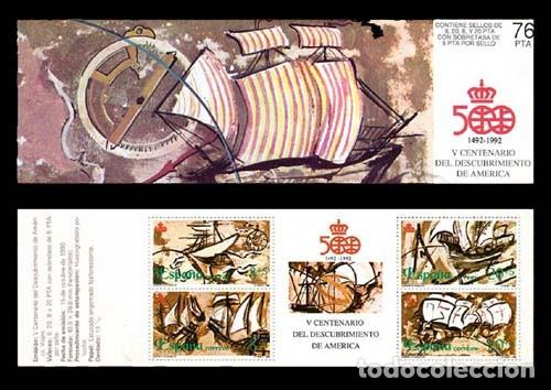 Briefmarken: Edifil 3079c nuevo sin charnela MNH ** 1990 V Centenario del Descubrimiento de Am&eacute;rica, Carn&eacute;