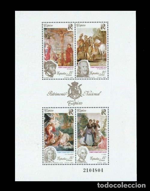 Timbres: Edifil 3090 nuevo sin charnela MNH ** 1990 Hojita Patrimonio Art&iacute;stico Nacional. Tapices