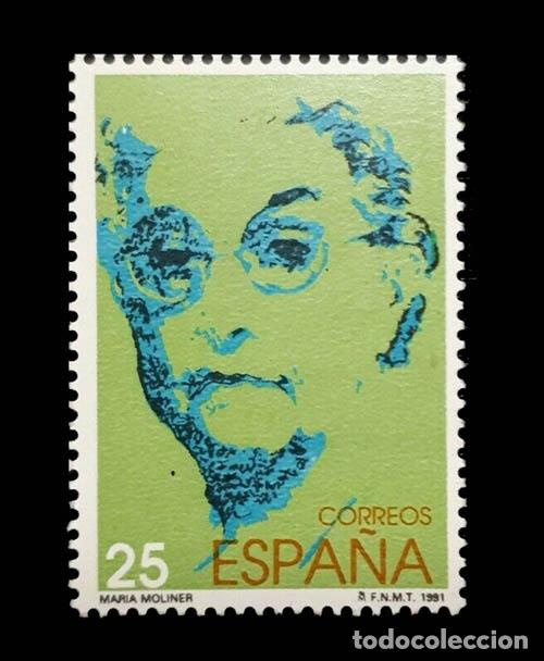 Timbres: Edifil 3099 Mujeres famosas espa&ntilde;olas. Mar&iacute;a Moliner 1991 nuevos sin charnela MNH **