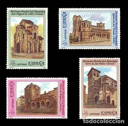 Timbres: Edifil 3092-3095 nuevos sin charnela MNH ** 1990 Patrimonio Mundial de la Humanidad