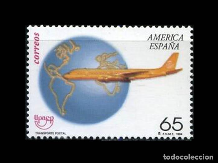 Timbres: Edifil 3321 AM&Eacute;RICA-UPAEP. TRANSPORTE POSTAL 1994 nuevos sin fijasellos MNH **