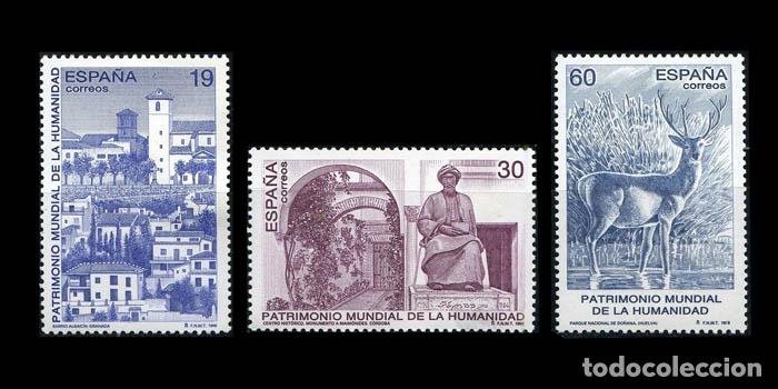 Timbres: Edifil 3453-3455 PATRIMONIO MUNDIAL DE LA HUMANIDAD 1996 nuevos sin fijasellos MNH **