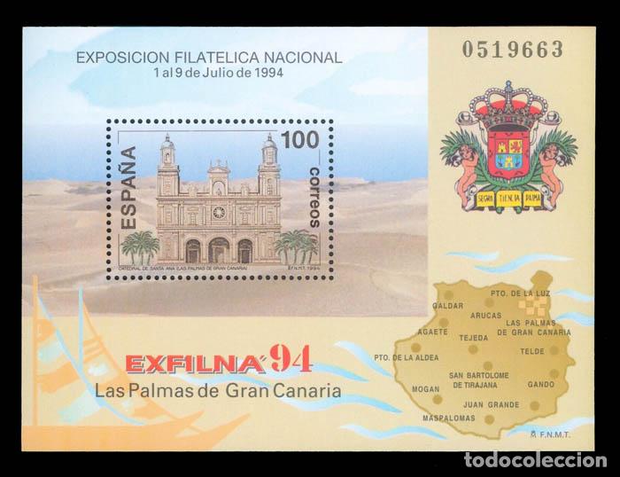 Timbres: Edifil 3313 EXPOSICI&Oacute;N FILAT&Eacute;LICA NACIONAL EXFILNA'94 1994 nuevos sin fijasellos MNH **