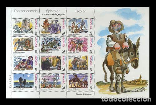 Timbres: Edifil 3585 HOJITA CORRESPONDENCIA EPISTOLAR ESCOLAR 1998 nuevo sin fijasellos MNH **