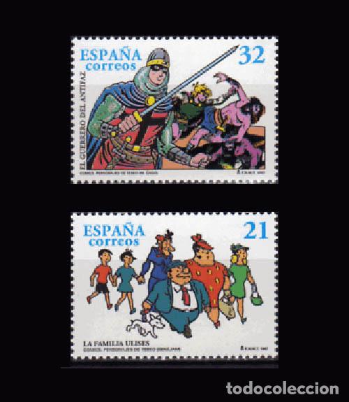 Stamps: Edifil 3486-3487 COMICS. PERSONAJES DE TEBEO 1997 nuevos sin fijasellos MNH **