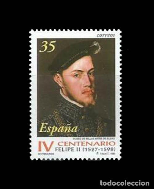Stamps: Edifil 3548 CENTENARIOS FELIPE II 1998 nuevo sin fijasellos MNH **