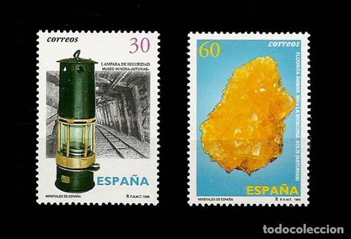 Timbres: Edifil 3408-3409 MINERALES DE ESPA&Ntilde;A 1996 nuevos sin fijasellos MNH **