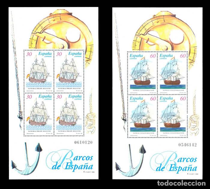 Timbres: Edifil 3415-3416 HB. BARCOS DE &Eacute;POCA 1996 nuevos sin fijasellos MNH **